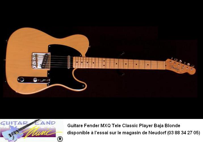 Guitare Fender MXQ Tele Classic Player Baja Blonde